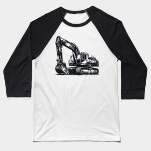 Excavator Baseball T-Shirt